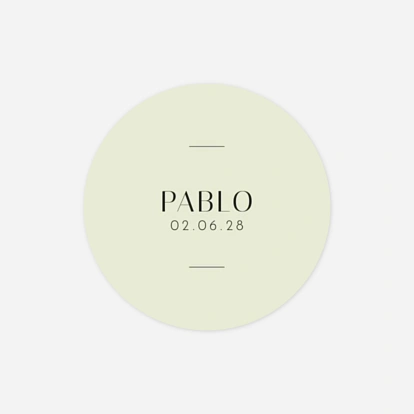 Stickers naissance Pictos graphiques