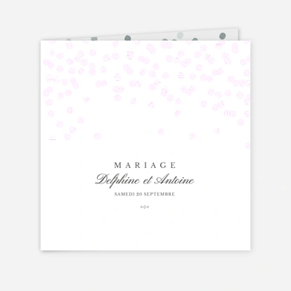 Faire-part mariage Polka