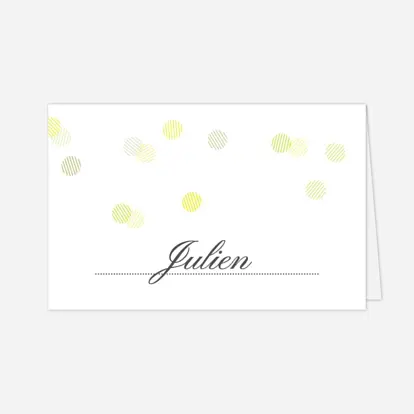 Marque-place mariage Polka
