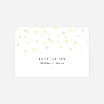 Carton d'invitation Polka