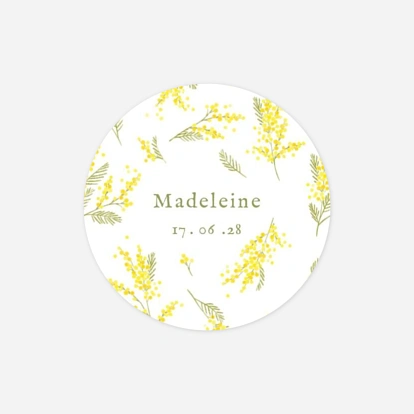 Stickers naissance Petit mimosa