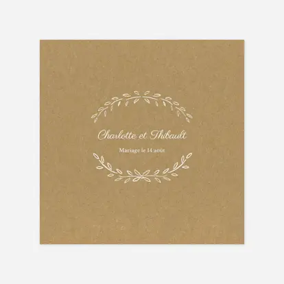 Faire-part mariage Poème