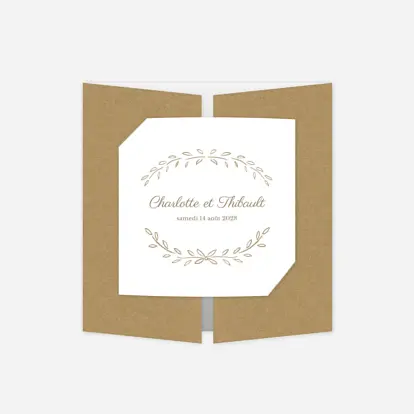 Faire-part mariage Poème