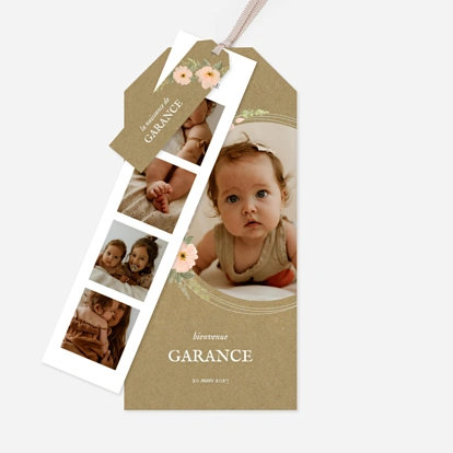 Faire-part naissance Poésie florale