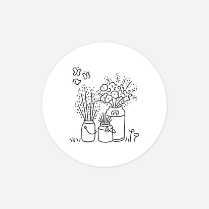 Stickers mariage Promesse bohème