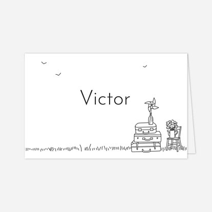 Marque-place mariage Promesse champêtre