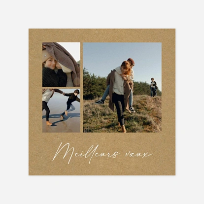 Carte de voeux Premiers flocons