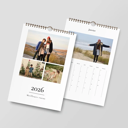 Calendrier mural cases personnalisables Précieux moments