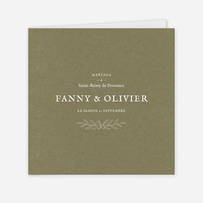 Faire-part mariage Provence