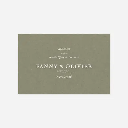 Carte Invitation Mariage Provence