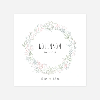 Faire-part naissance Ronde des prés