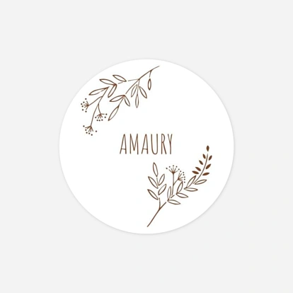 Stickers naissance Ronde des prés