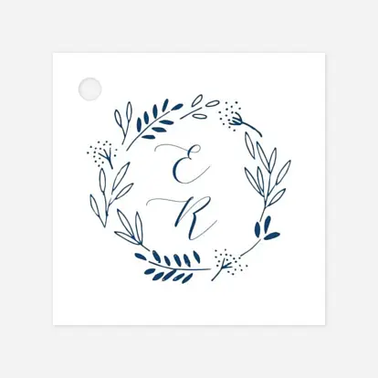 Etiquette perforée mariage Ronde des prés