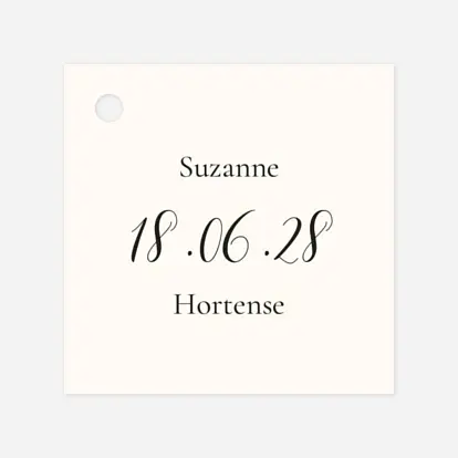 Etiquette perforée mariage Ritournelle
