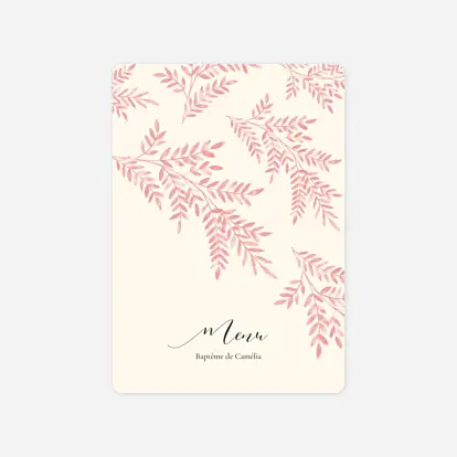 Menu baptême Ritournelle