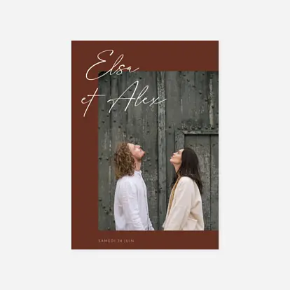 Faire-part mariage Signature II