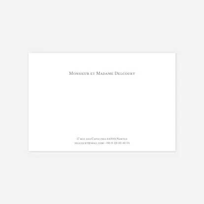Carte Correspondance Simple photo portrait