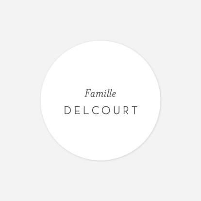 Étiquette cadeau Noël Simplement