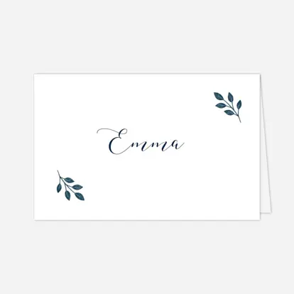 Marque-place mariage Signature végétale