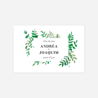 Save the date Sous la pergola