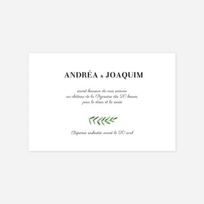 Carton d'invitation Sous la pergola