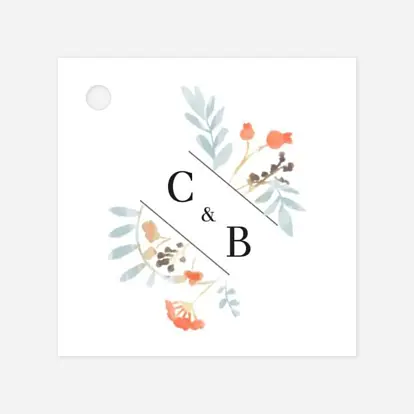 Etiquette perforée mariage Solstice d'été