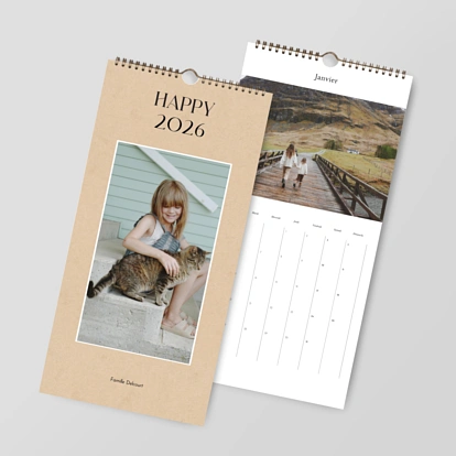Calendrier mural cases personnalisables Storia