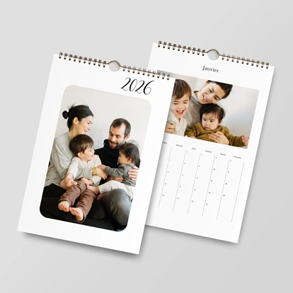 Calendrier mural cases personnalisables Tendre innocence