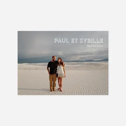 invitation anniversaire The photo !