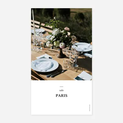 Marque-table mariage Tout simplement