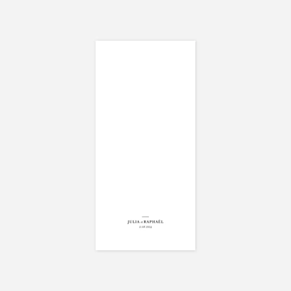 Menu mariage Tout simplement