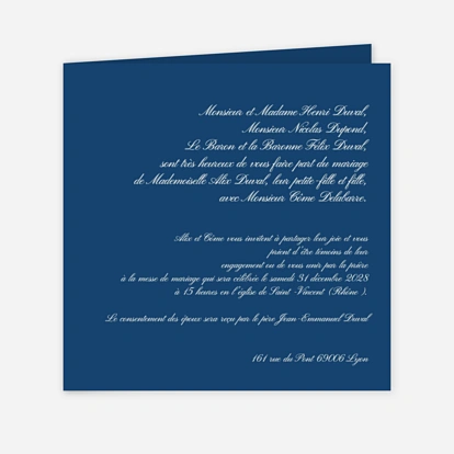 Faire-part mariage Traditionnel