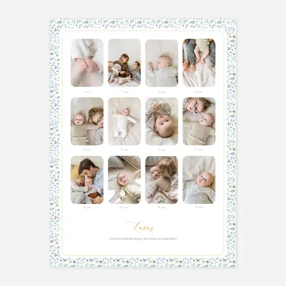 Affiche Un an liberty coeur