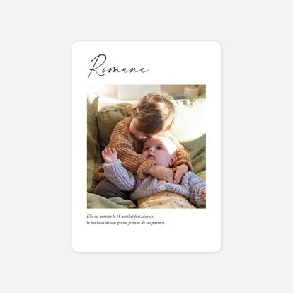 Faire-part naissance Un beau jour