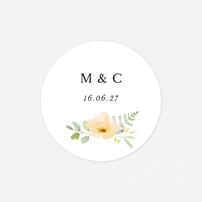 Stickers mariage Union champêtre