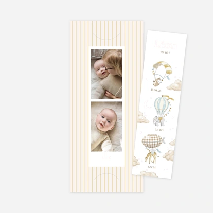 Faire-part naissance Venue au monde