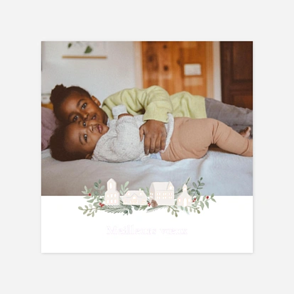 Carte de voeux Village de Noël